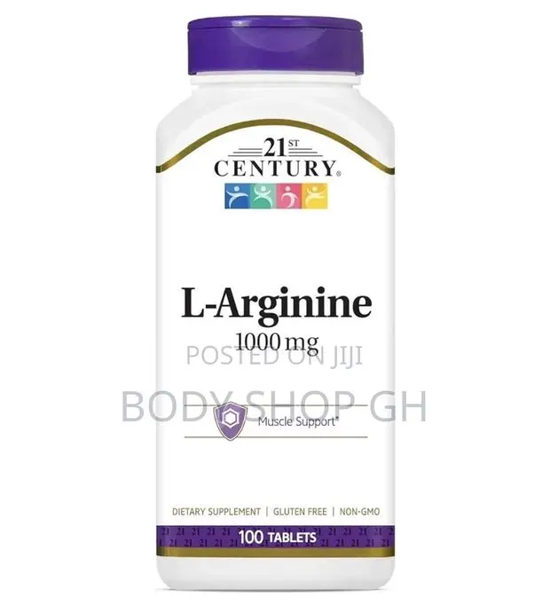 L-Arginine 1000mg, Maximum Strength - Natural Nitric Oxide Booster · Photo 1