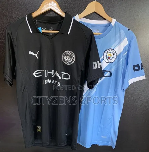 Bundle Of Man City Home And Away Jersey · Photo 1