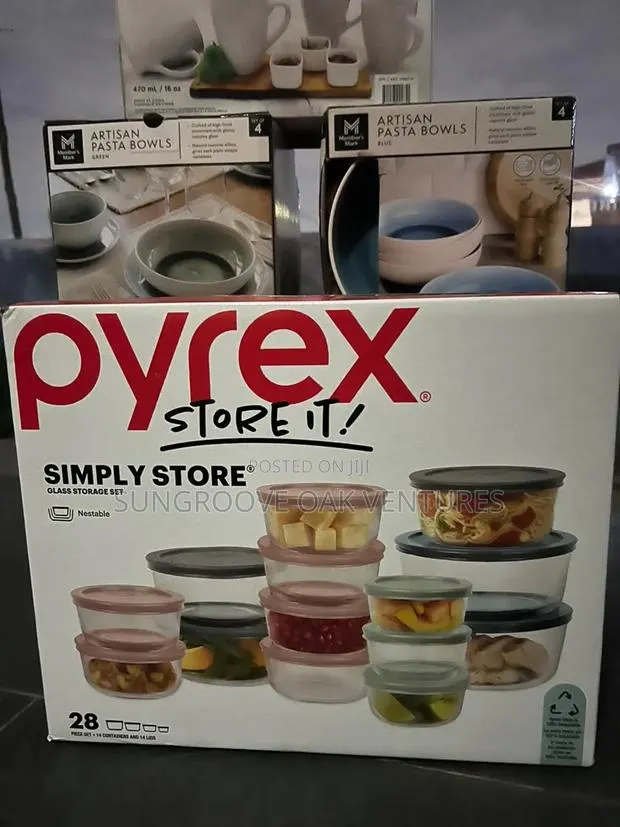 Pyrex Storage Glass Bowls 28cts · Photo 1