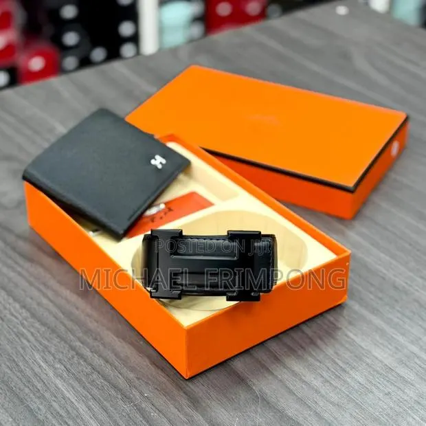 Original Hermes Set Of A Wallet And Belt For Men · Photo 1