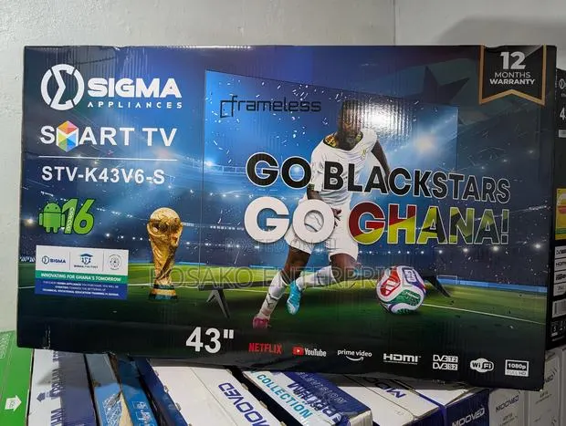 Sigma 43 Inch Smart Digital Satellite 2360 GHC /43 Digital 2100 GHC · Photo 1