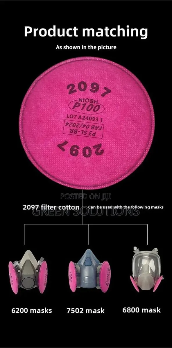 2097 P100 Filter Cartridges – High-Efficiency Particulate · Photo 3