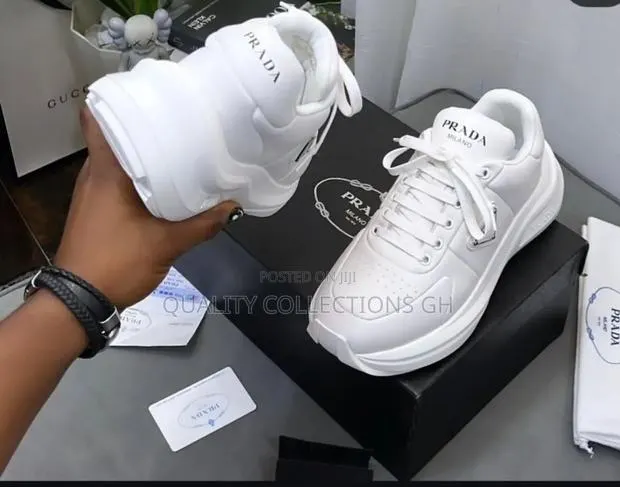 Authentic White Prada Sneaker · Photo 1