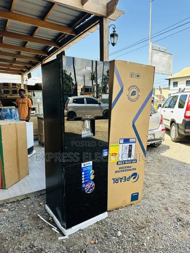 Shop the New Pf-370-13m Mirror Finish Double Door Fridge Pearl · Photo 1