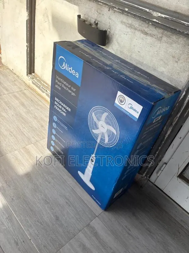 Portable Midea Rechargeable Fan for Home Office · Photo 1