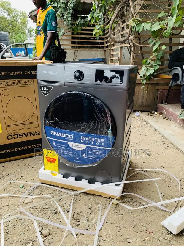 Nasco 10KG Front Load Washing Machine (NASFL-JS10KG-S) · Photo 1