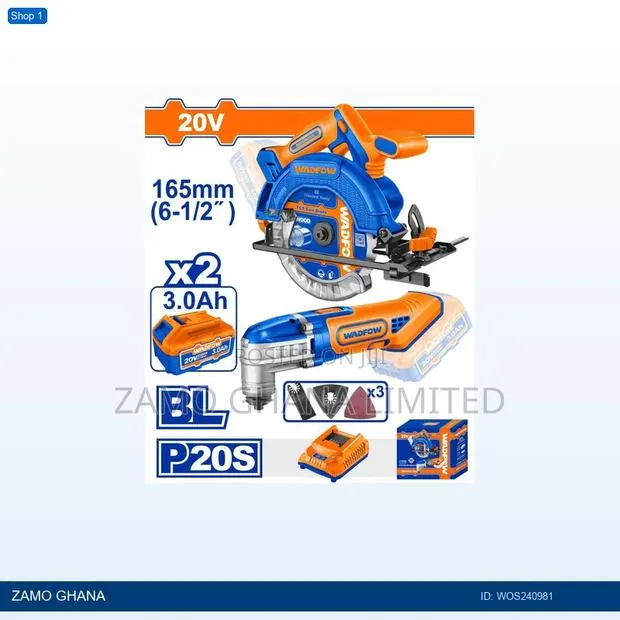 Cordless Circular Saw Cordless Multitool Combo - Wos240981 · Photo 1