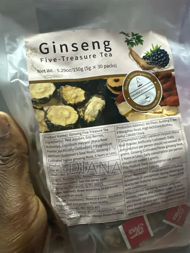 Ginseng Five Treasure Teabags · Photo 1