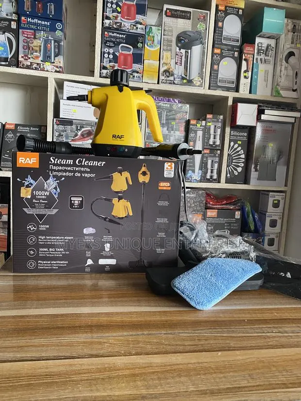 6 in 1 Raf Steam Cleaner (1000W) for Kitchen and Bathroom · Photo 1