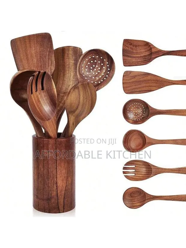 7 Piesces Wooden Spoons · Photo 1