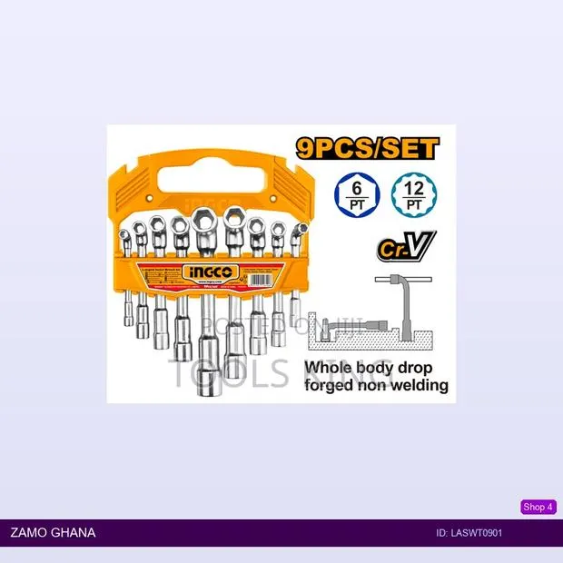Langled Socket Wrench - Laswt0901 · Photo 1