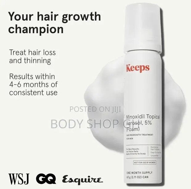 Keeps Minoxidil Foam - Extra Strength Topical Hair Regrowth Treatment · Photo 1