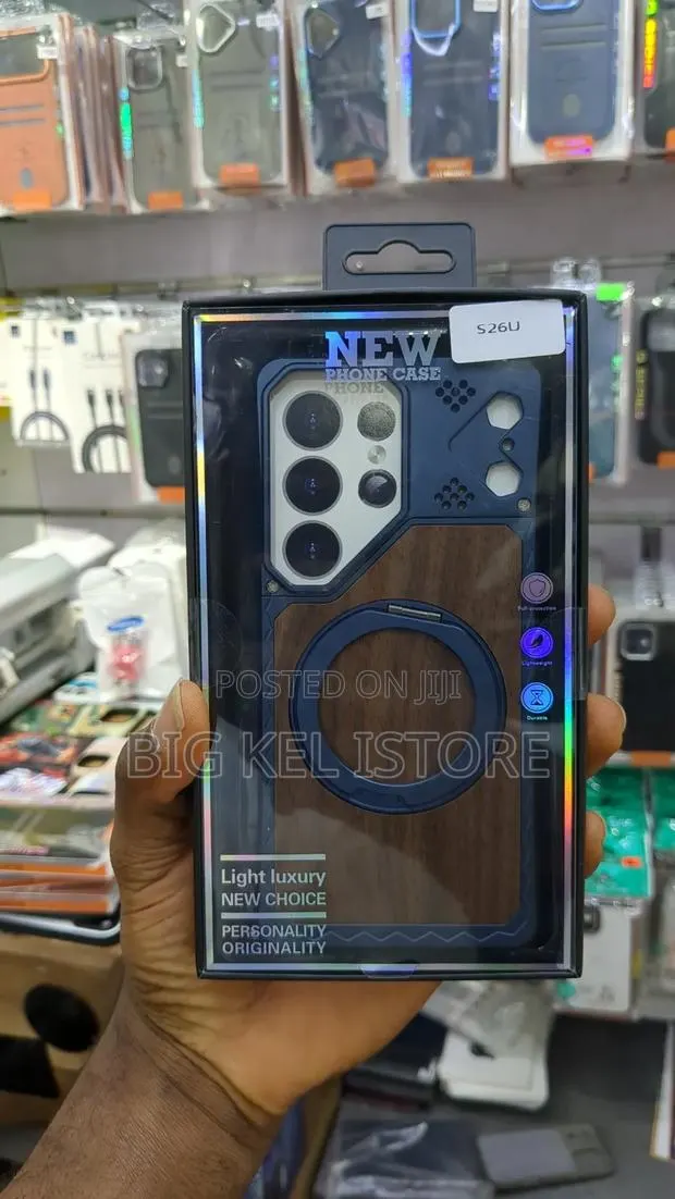 Premium Wood Grain Tpu + Pc Magsafe Case for Samsung S26 Ultra. · Photo 1