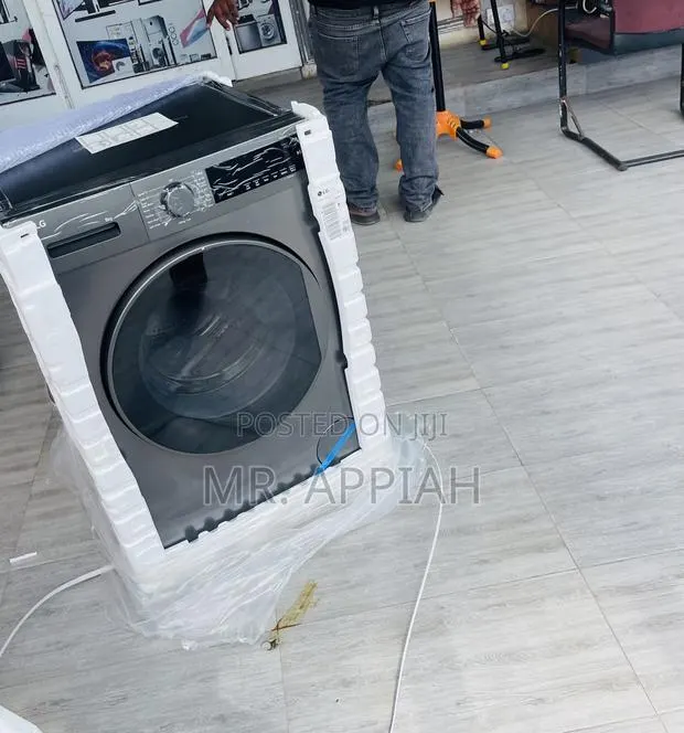 Extremely Affordable Lg 8kg Inverter Washing Machine(Black). · Photo 1
