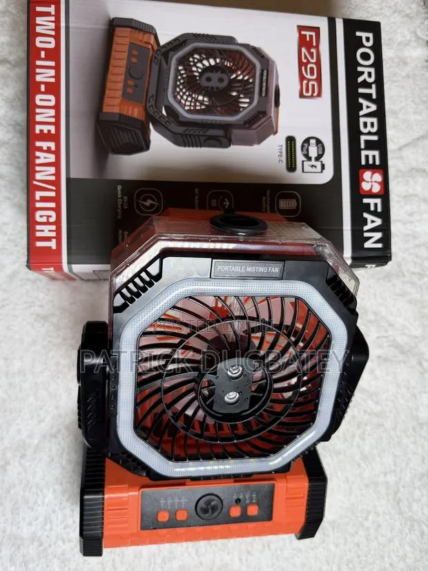 Portable Fan , Two in One Fan/Light ,(Chargeable ) · Photo 1