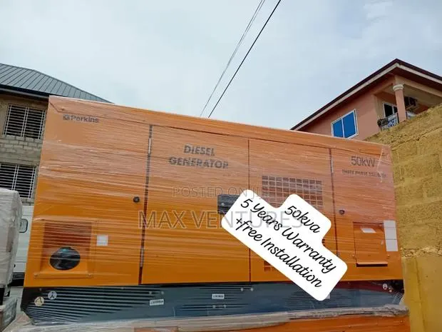 50kva Perkins Yellow Diesel Generator Solid Strong · Photo 1