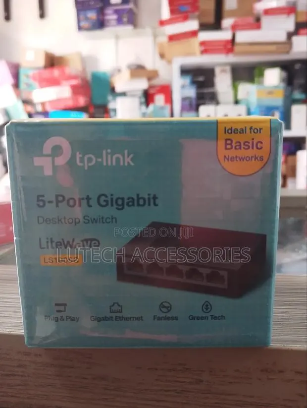 TP Link 5 Port Gigabit Desktop Switch · Photo 1