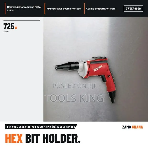 Drywall Screw Driver 725W 4.8Mm (W) 1/4Hex 674350 - DWSE4000Q · Photo 1