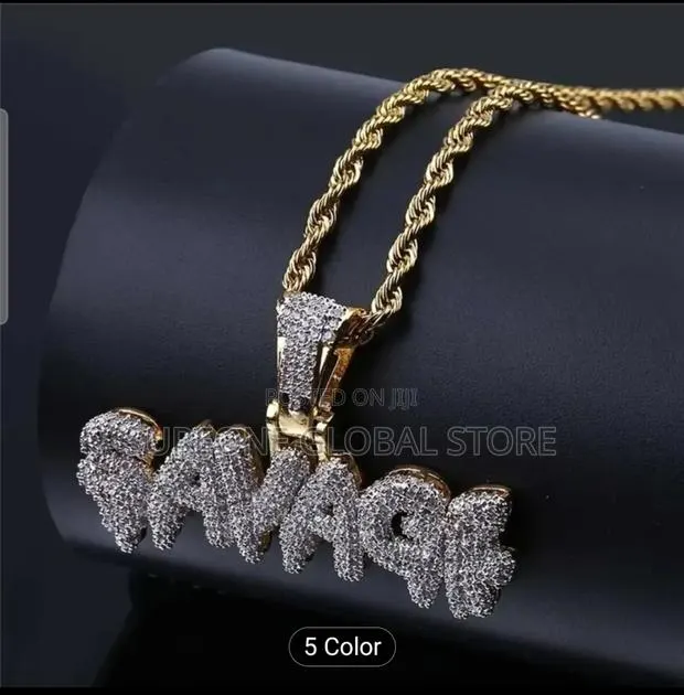 Men's Unisex Gothic Punk Necklace With Synthetic Cubic Zirconiaia · Photo 1