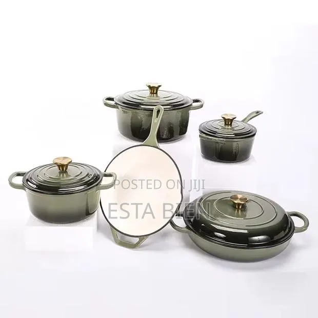 5 PCS Cast Iron Cookware Set · Photo 1