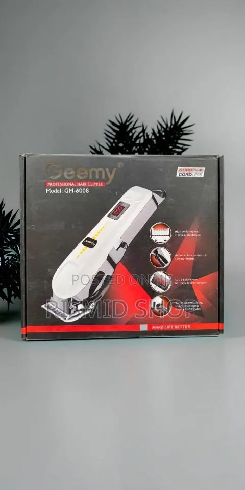 Geemy Gm-6008 Cordless Professional Barber Trimmer · Photo 1