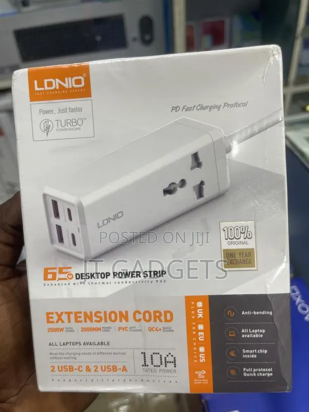 LDNIO 65W Desktop Power Strip With Extension Cord · Photo 1