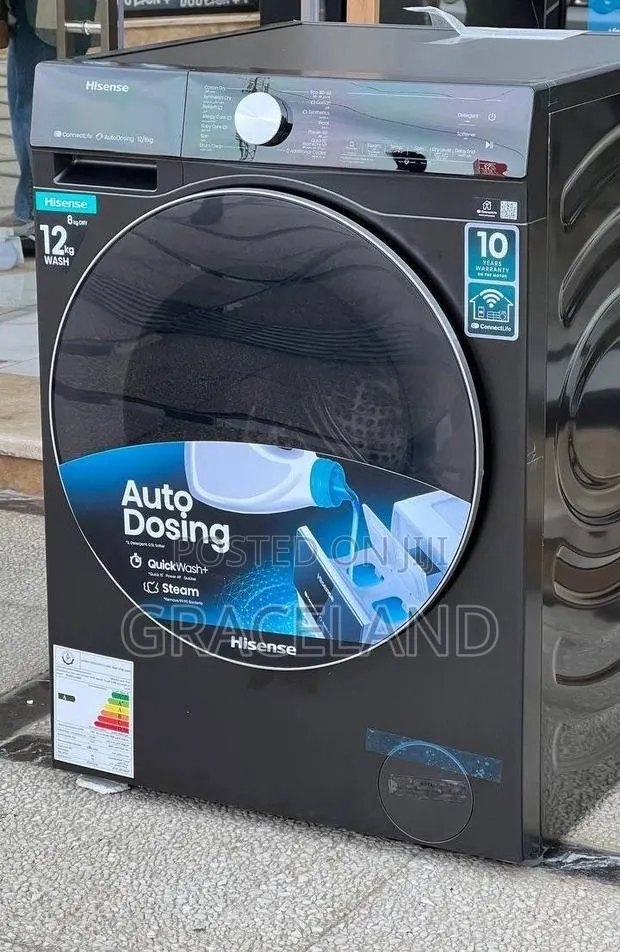 This Is Original Hisense Automatic Dosing Washing Machine 12 Kilogram · Photo 1