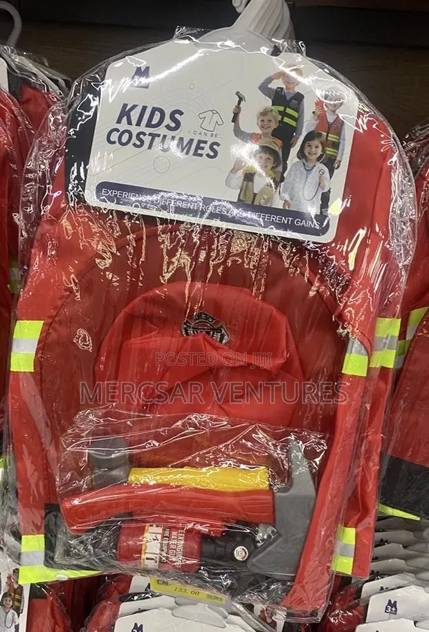 Kids Fireman Firefighter Costume Accessories Set for Unisex 3-12yrs · Photo 1