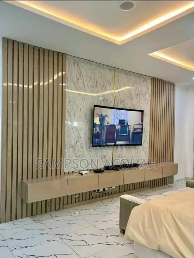 - Panel Designs TV Cabinet -TV Wall Mount Decor · Photo 1