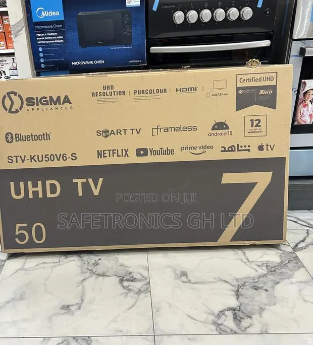 Get Smart Android Uhd Led Sigma 50” Android (Sig-Ku50v6-S) Tv · Photo 1
