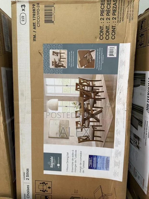 Bayside Furnishings Bryce 7- Piece Dining Set by Whalen. · Photo 1