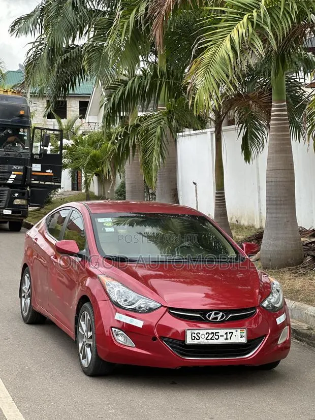 Hyundai Elantra GLS Automatic 2012 Red · Photo 1