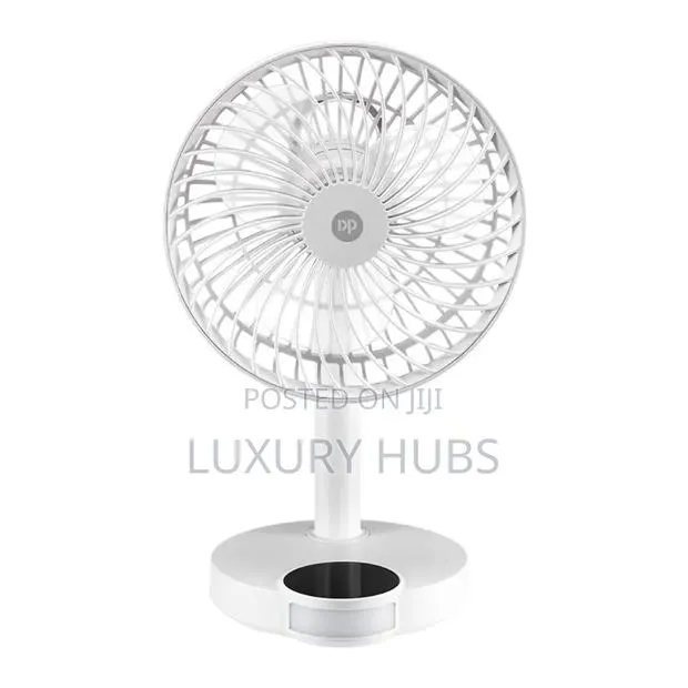 Desktop Fan | 4000mah | 3 Speeds | Type-C Charging | Led Light · Photo 1