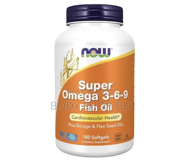 Now Supplements, Super Omega 3-6-9 1200mg- Flax Seed Oils 180 Softgels · Photo 1