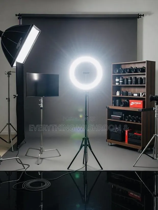 14 Inch Ring Light With Stand,Remote Control and Phone Holder-R14 Led · Photo 1