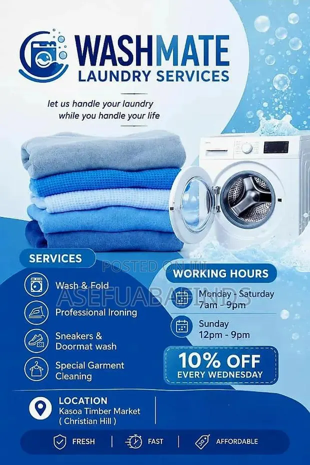 Affordable Laundry Services in Kasoa · Photo 1