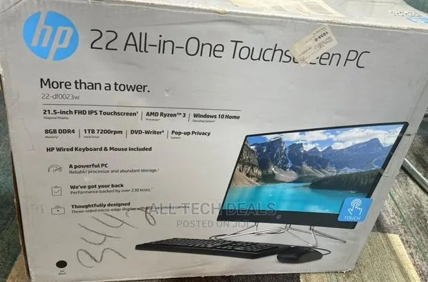 New Desktop Computer HP AiO 22 8GB AMD Ryzen 3 HDD 1T · Photo 1