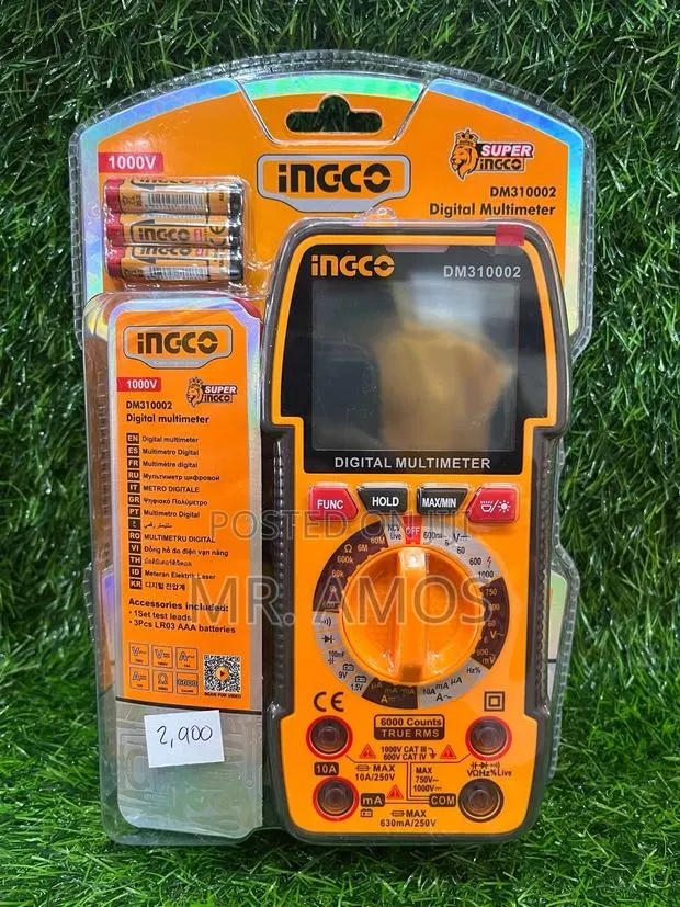1000v Digital Multimeter With True RMS 6000 Counts Display - Dm310002 · Photo 1