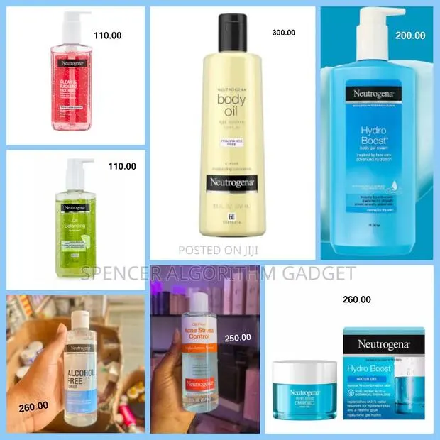 Neutrogena Water Gel/Face Cream/Oil/Face Wash/Toner/Stress Control · Photo 1