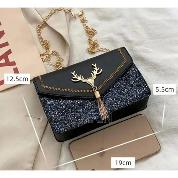 Women’s Shoulder Bag Colour Black (With Deer Head) · Photo 3