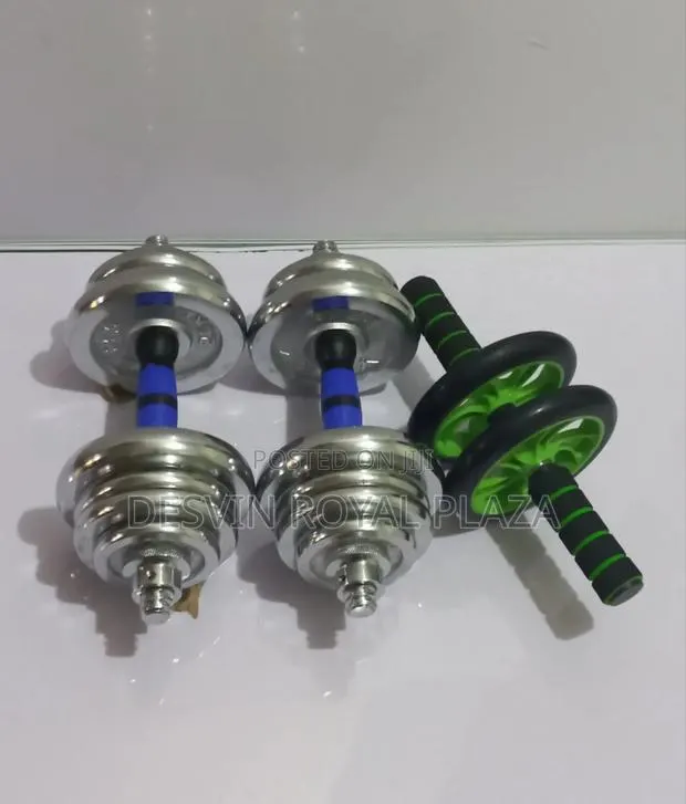Dumbbell 25kg + Ab Wheel Roller · Photo 1