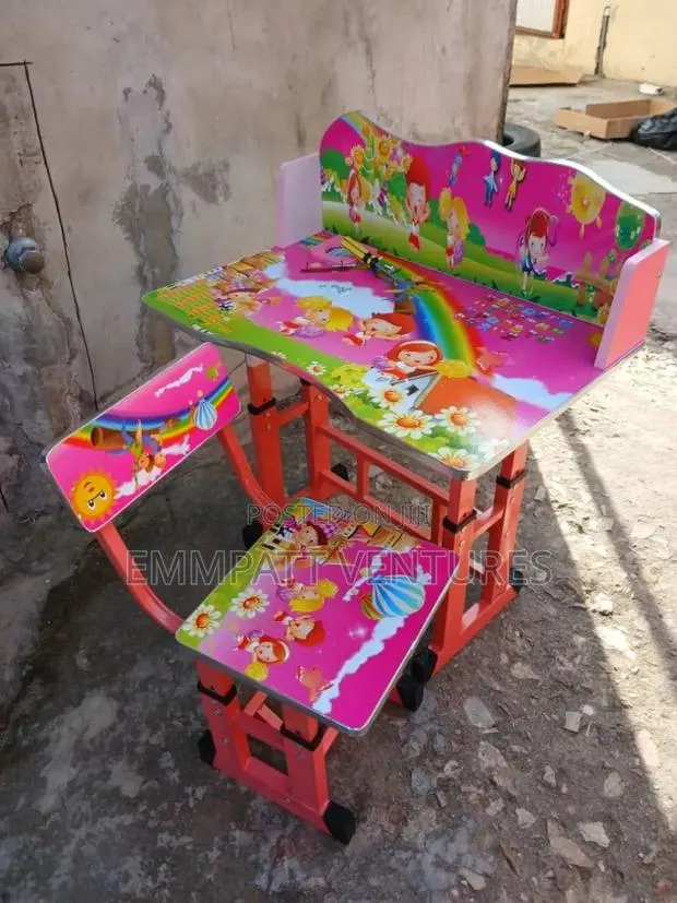 Kids School Learning Chair With Table · Photo 1
