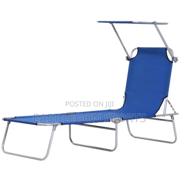 Beach Chair Bed Sun Lounger Folding Pool Side Lazy Chair · Photo 1