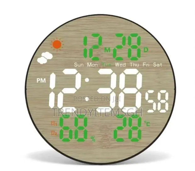 Smart Led Digital Wall Clock With Remote Control · Photo 1