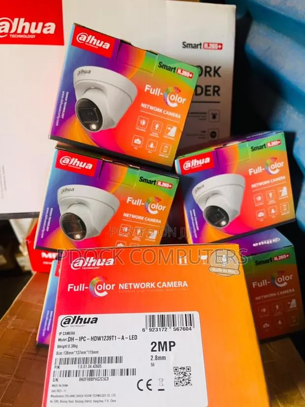 Dahua Full Color Ip Camera 2mp 2.8mm Indoor Dh-Ipc-Hdw1239t1-a-Led · Photo 1