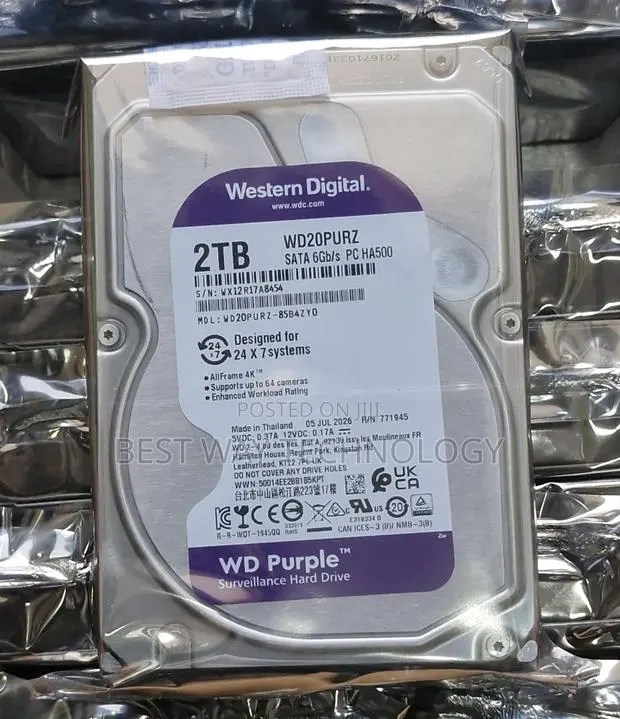 2tb Hard Drive WD Purple · Photo 1