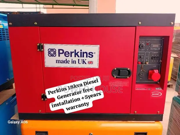 Click Craft Perkins Diesel Generator 18kva Silent Perkins Generator · Photo 1