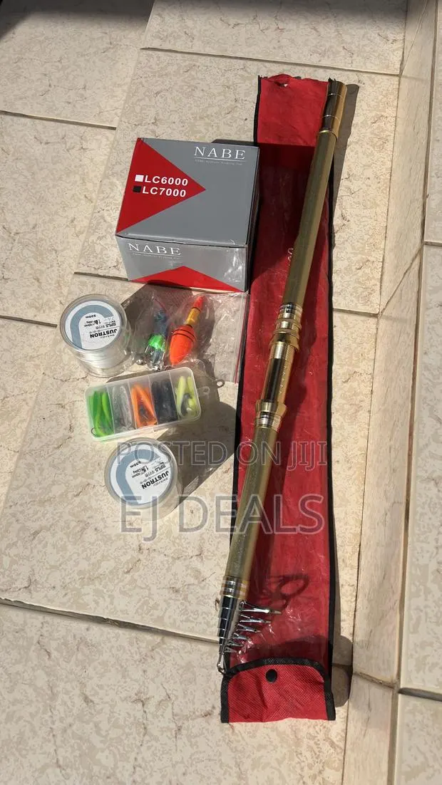 Heavy Duty Fishing Rod for Sea Fishing With Metal Reel and Accessories · Photo 1