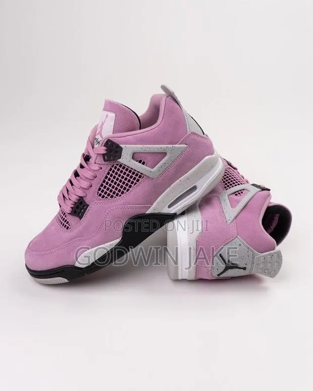 Air Jordan 4 Retro "Orchid" - Premium Pink Suede · Photo 1