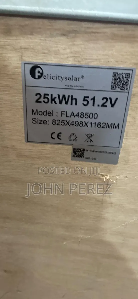 25kwh 500ah Felicity Lithium Battery · Photo 1